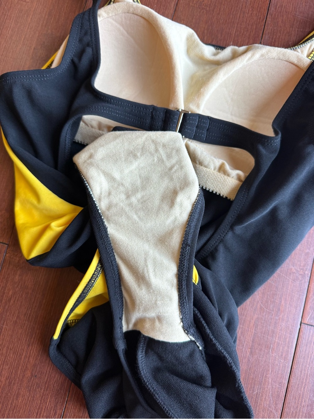 Vintage Liz Claiborne Colorblock One Piece Swimsuit - Size 12 - Picture 4 of 11